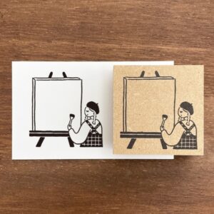 Marl-chan Frame Stamp | Painter Girl Edition (Large)