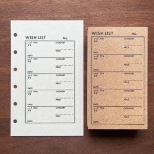 Wish List Stamp | Shopping Tracker Format