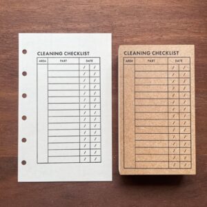 List stamp* cleaning check