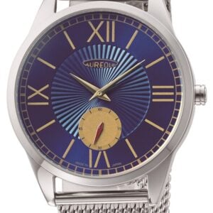 AUREOLE | Stainless Mesh Wristwatch (Blue Dial) | Made in Japan