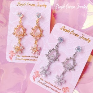 Earring: Sparkling Zirconia Flower Earrings