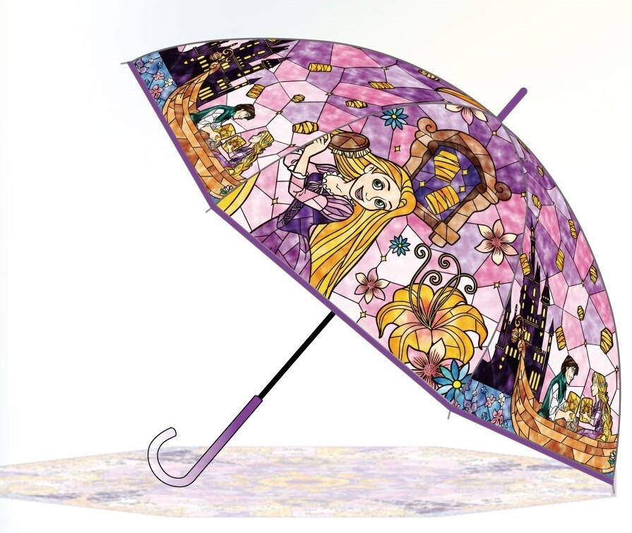 Rapunzel Stained Glass Dome Umbrella | Disney Princess Collection | 塔の上のラプンツェル アンブレラ 60cm