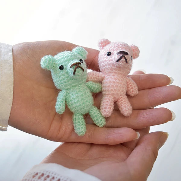 Mini Bears Knitting Kits - Amigurumi Acrylic - Image 2