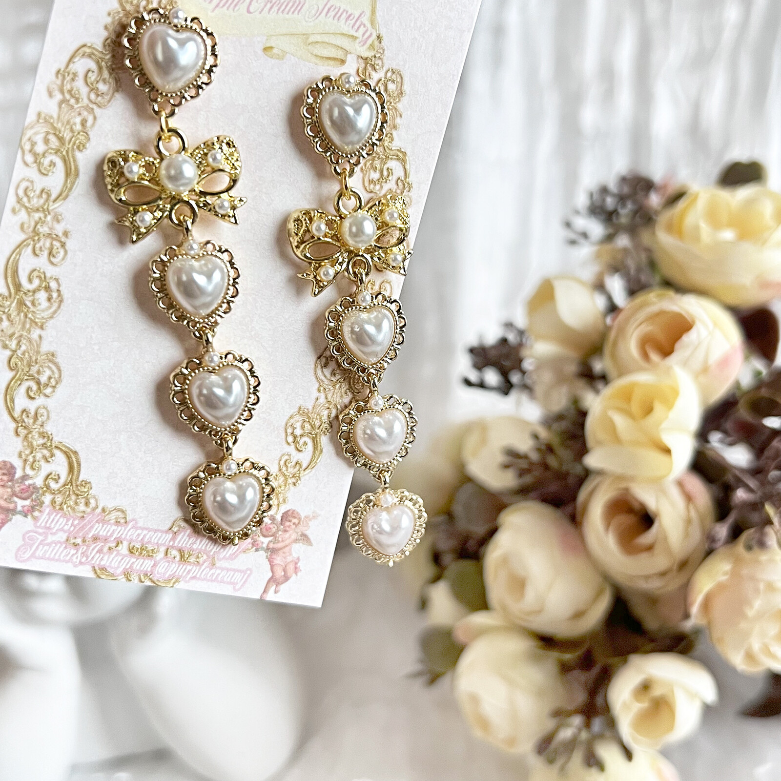 French Girly Elegance Earrings - Image 2