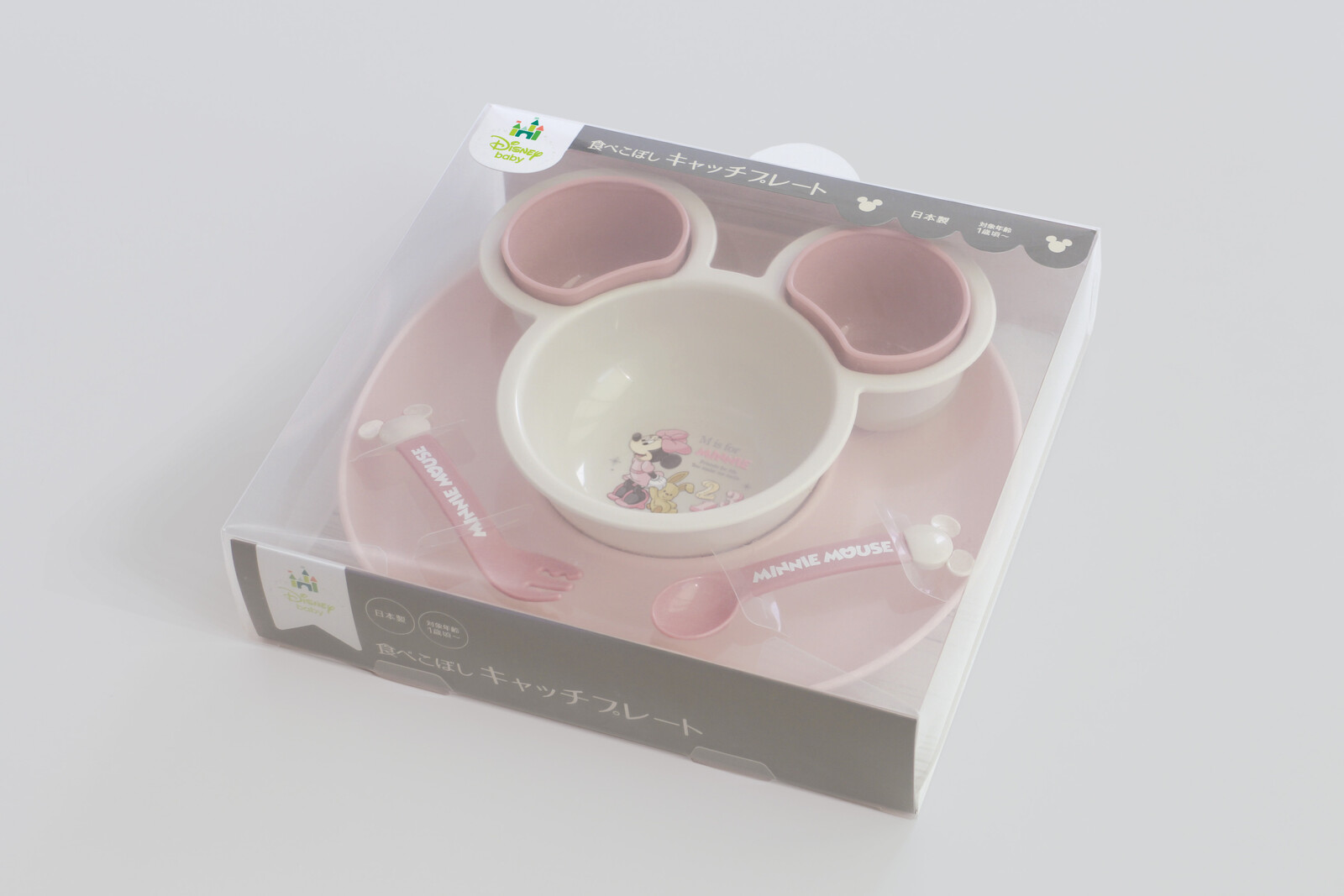 Minnie Mouse Non-Slip Feeding Set | Disney Baby Japan Exclusive | ミニー ベビー食器セット - Image 6
