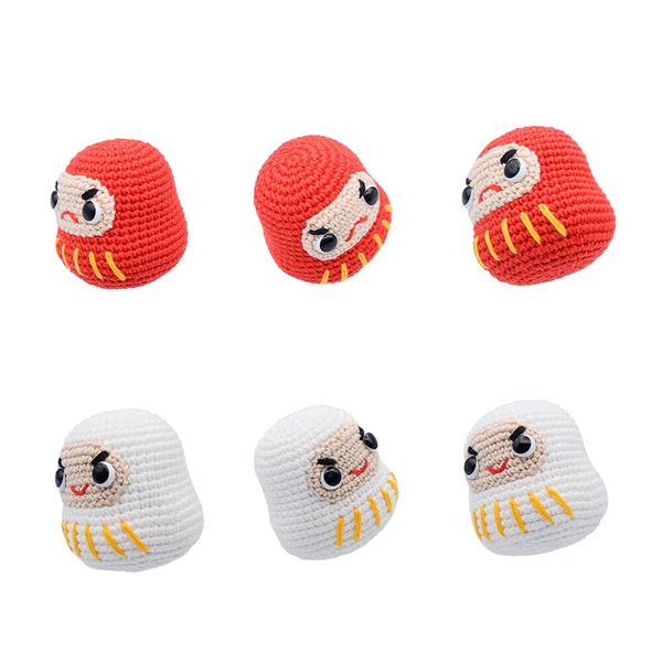 Kaiun! Kohaku Daruma Amigurumi - Image 3