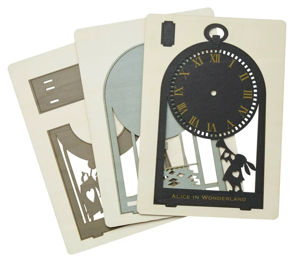 Alice in Wonderland Shadowbox Clock & Light - Image 7