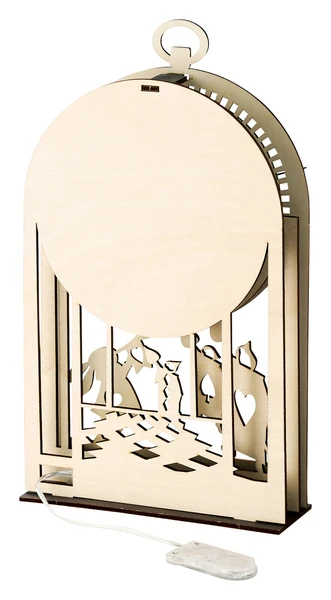 Alice in Wonderland Shadowbox Clock & Light - Image 6