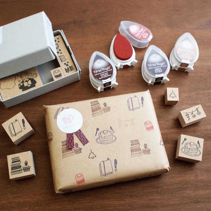 Book Café Stamp Set - Image 4