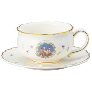 Harry Potter | Hogwarts Castle Teacup & Saucer Set | Porcelain with Gold Trim | ハリーポッター ティーカップ セット