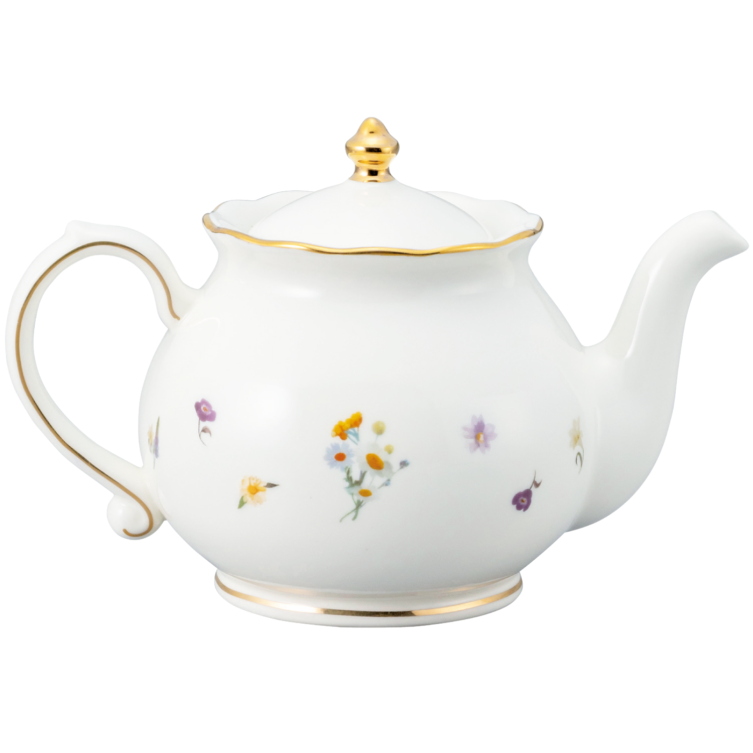 Harry Potter | Hogwarts Castle Floral Teapot | Porcelain with Gold Trim | ハリーポッター ティーポット - Image 2