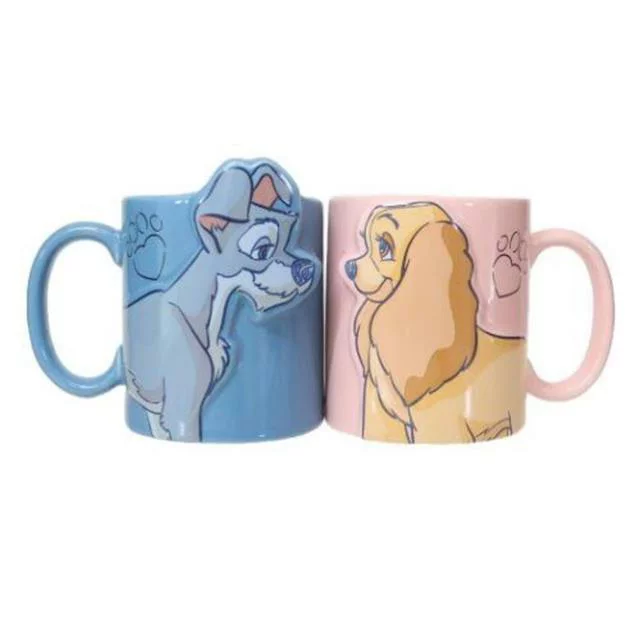 Lady & Tramp Couples Mug Set | Disney Classic Love Series | わんわん物語 ペアマグカップ