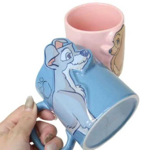 Lady & Tramp Couples Mug Set | Disney Classic Love Series | わんわん物語 ペアマグカップ - Image 3