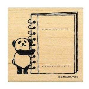 Panda Spiral Notebook Frame Stamp
