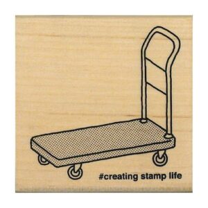 Hand Cart Wooden Stamp