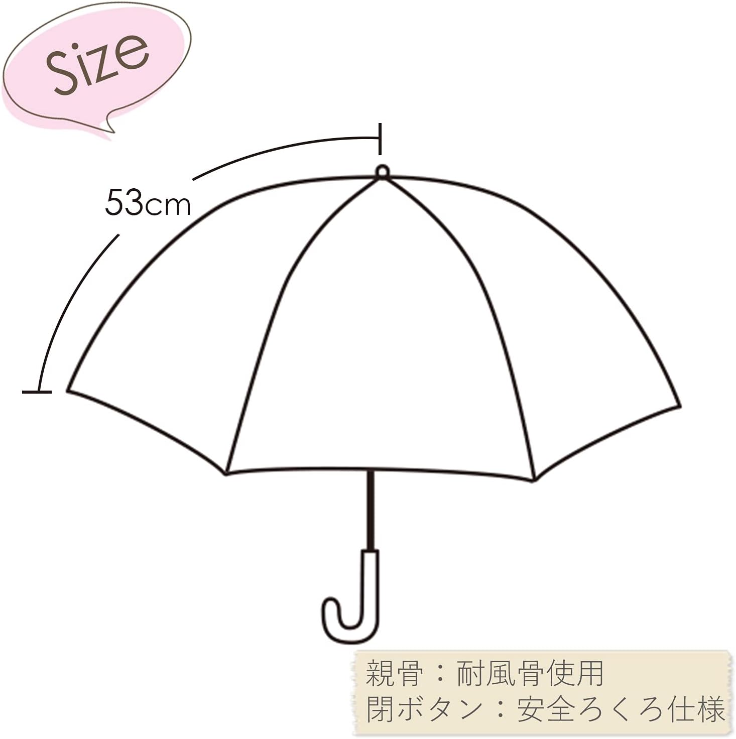 Disney Folding Umbrella | Mickey & Minnie Lace Polka Dot Design - Image 3