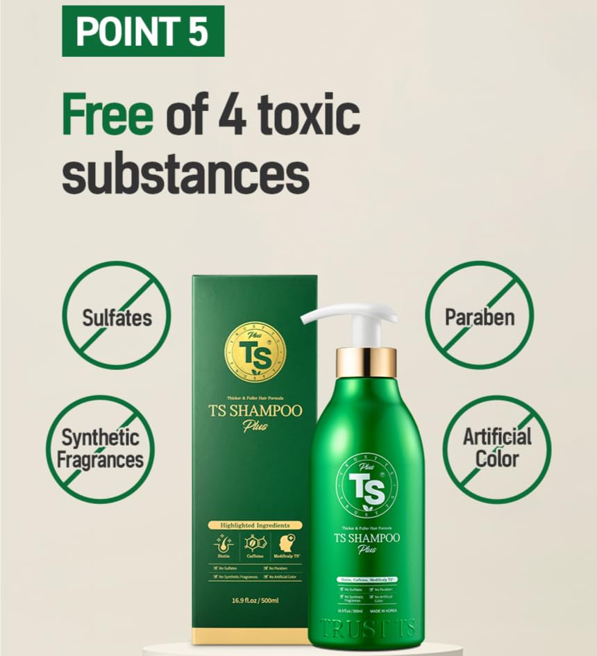 TS Shampoo Plus TS 샴푸 Plus 500ml - Image 7