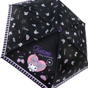 Kuromi Folding Umbrella | Goth Sweet Edition | クロミ 折りたたみ傘 53cm