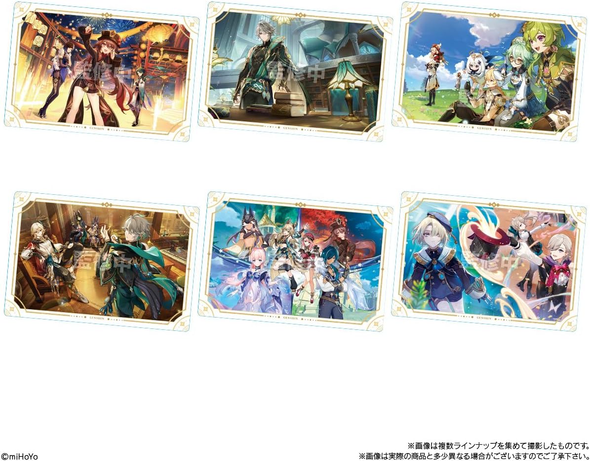 Bandai Candy Genshin Impact Metallic Sticker Collection Vol. 1 - Image 2