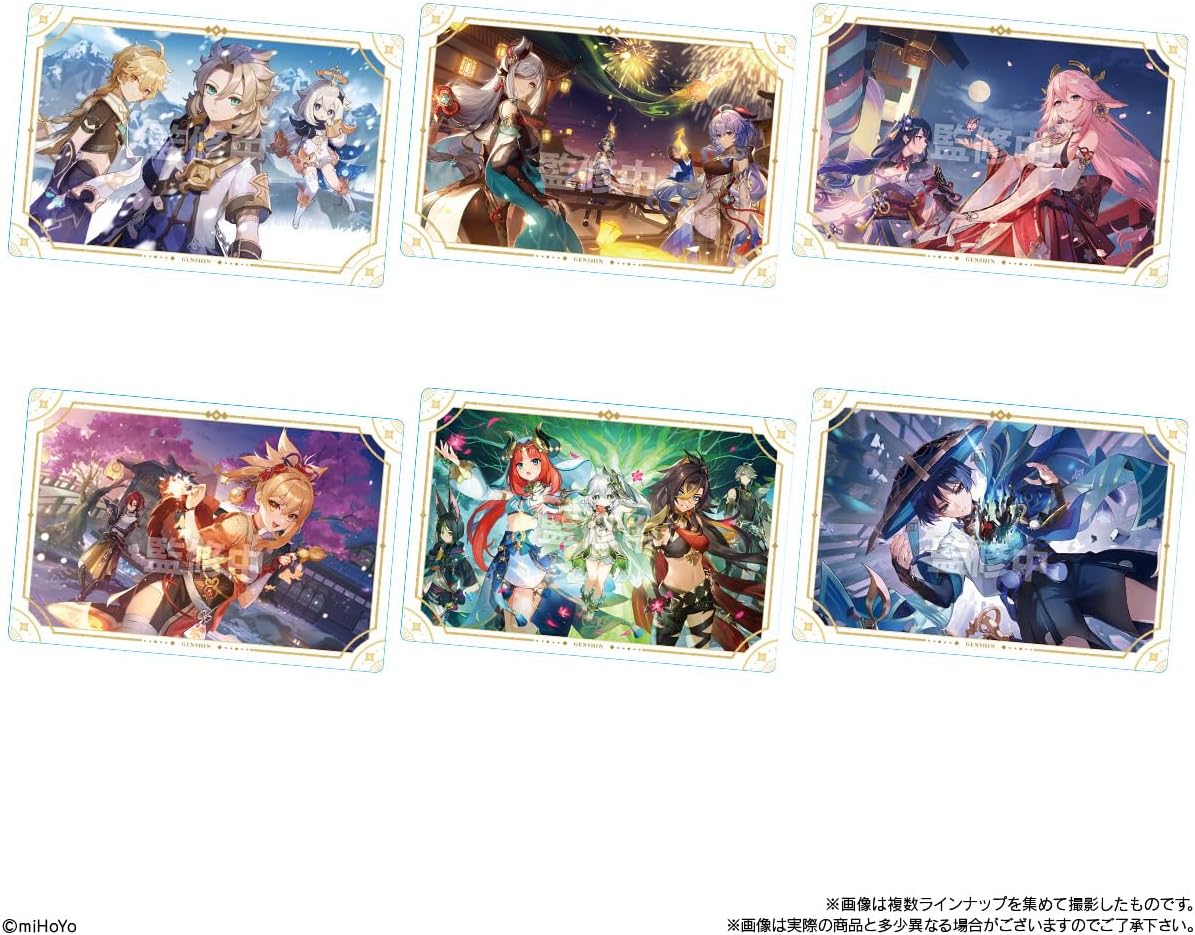 Bandai Candy Genshin Impact Metallic Sticker Collection Vol. 1 - Image 3