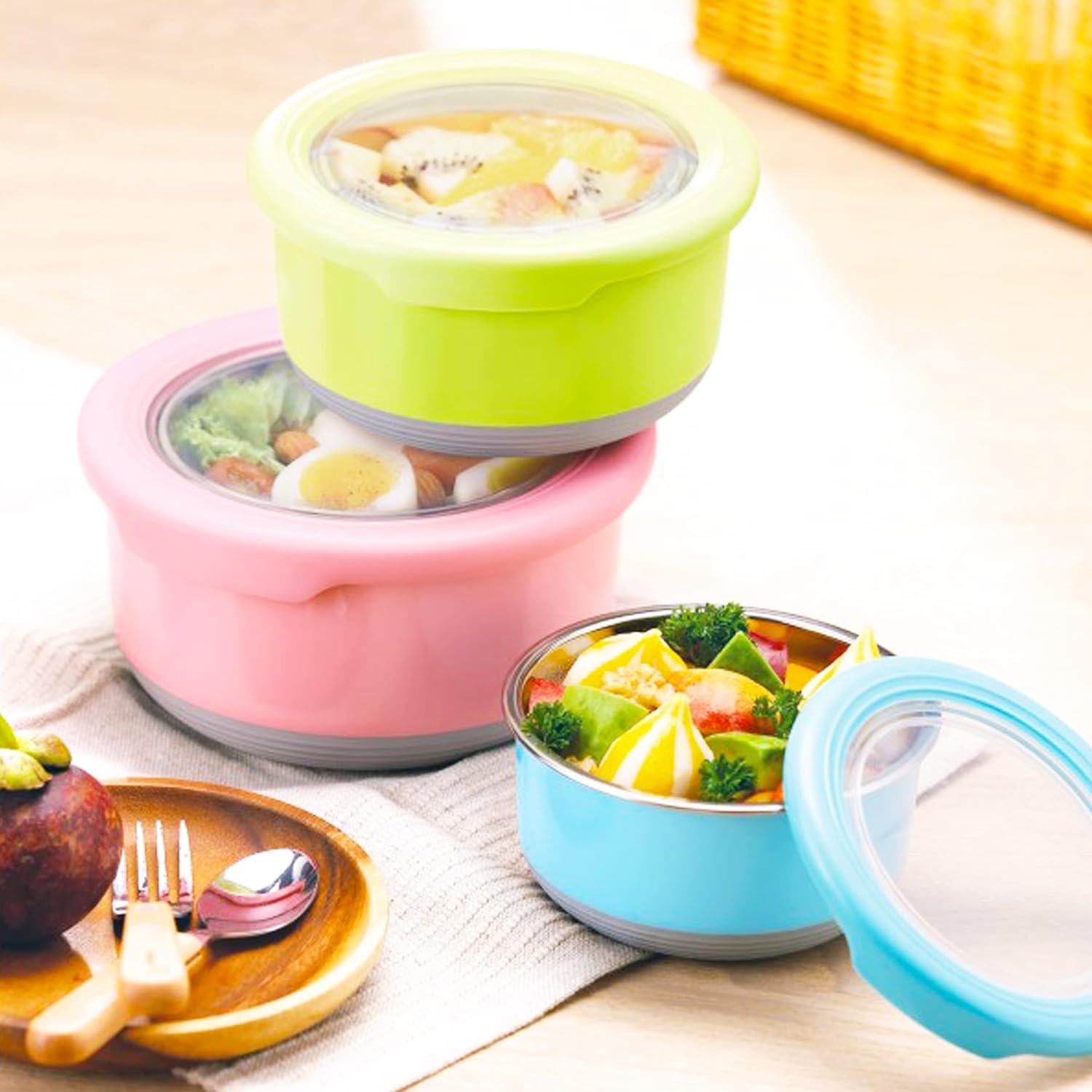 Vacuum-Sealed Round Food Container - Extra Small 진공 찬통 (원형) - 소 - Image 4