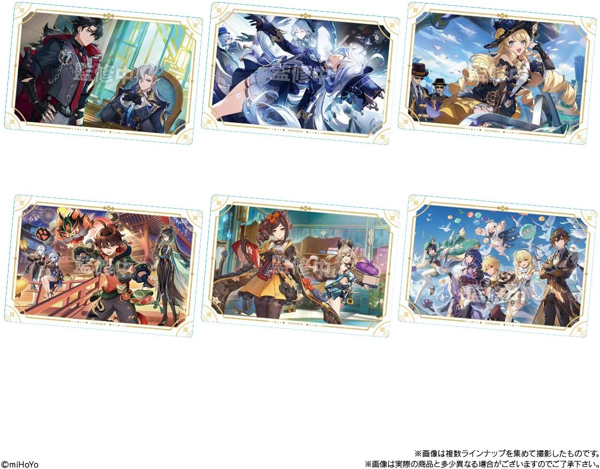 Bandai Candy Genshin Impact Metallic Sticker Collection Vol. 1 - Image 4
