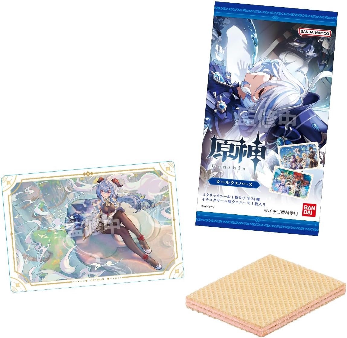 Bandai Candy Genshin Impact Metallic Sticker Collection Vol. 1