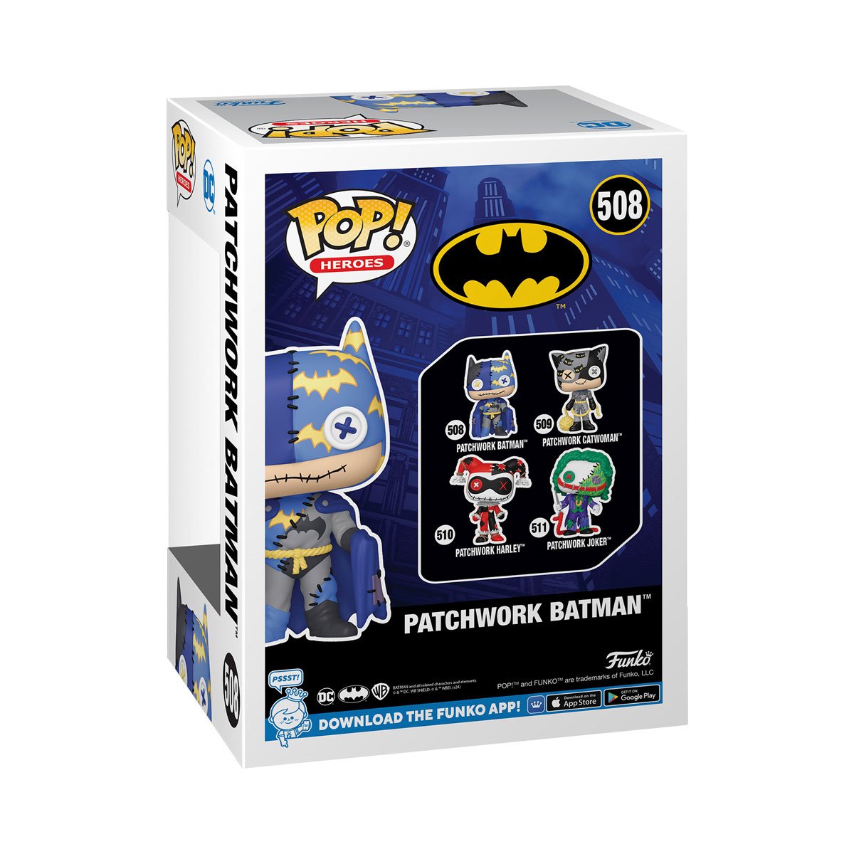 DC Comics | Patchwork Batman #508 Funko Pop! Vinyl Figure - Image 3