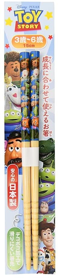 Toy Story Chopsticks (15cm) | For Ages 3–6 | Japan Exclusive | トイ・ストーリー 子ども箸 - Image 2