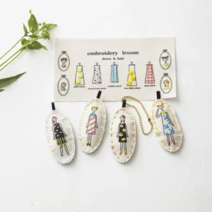 100 Ladies by Quilts 1989 Embroidery Kit for Making Charms