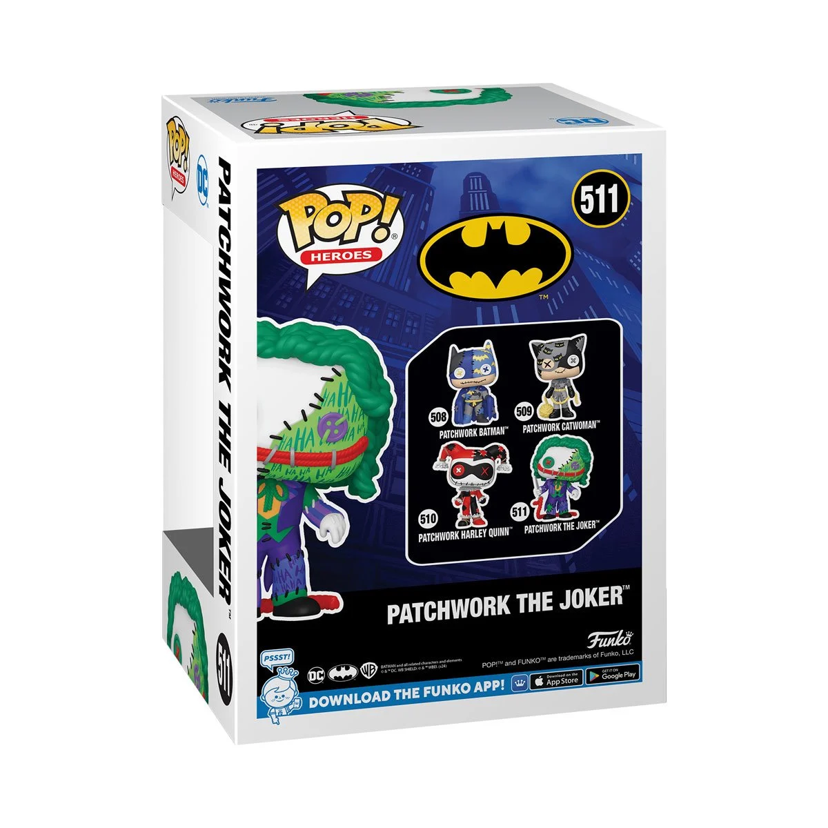 DC Comics | Patchwork The Joker #511 Funko Pop! Vinyl Figure - Image 3