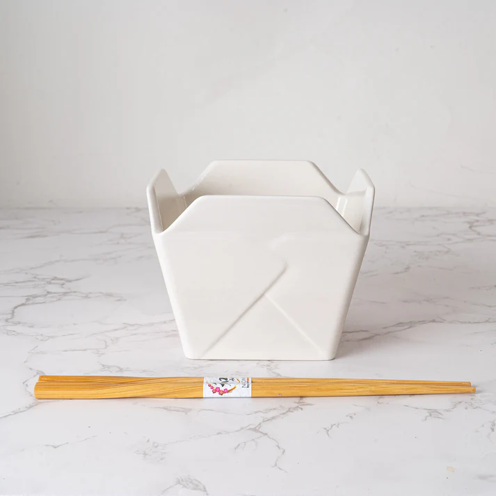 Urban Tokyo | Takeout Ceramic Bowl & Chopstick Set | 16 fl oz - Image 2