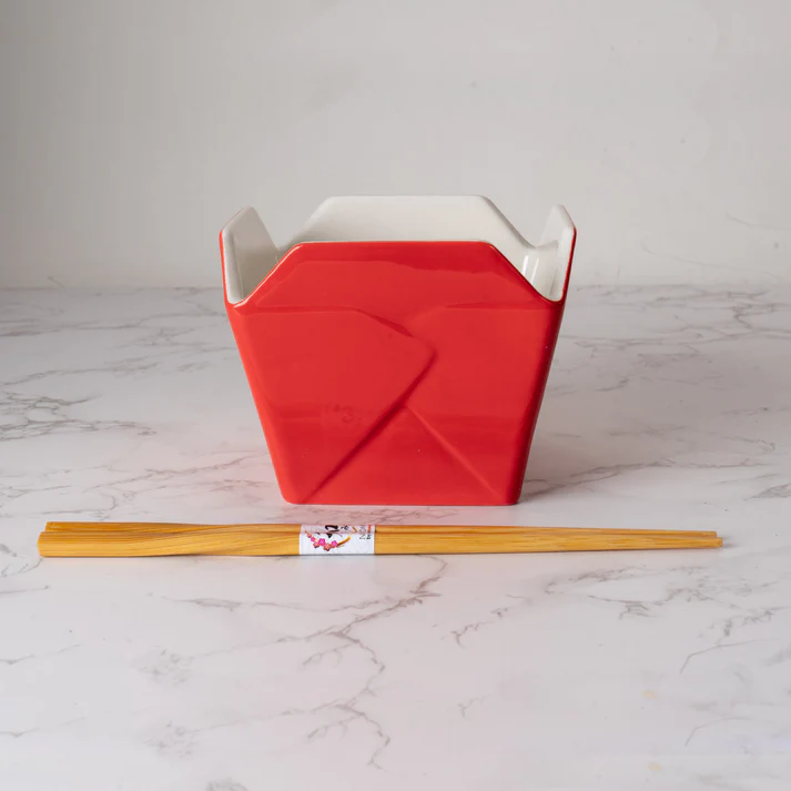 Urban Tokyo | Takeout Ceramic Bowl & Chopstick Set | 16 fl oz - Image 10
