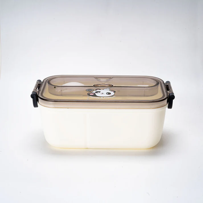 Urban Tokyo | Panda & Pigeon Bento Box | Dual-Compartment Lunchbox with Utensil - Image 4