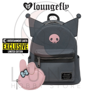 Kuromi & Melody Best Friends Forever Mini-Backpack with Coin Purse | Loungefly x Sanrio | Entertainment Earth Exclusive