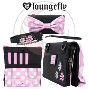 Minnie Mouse Floral Rock The Dots Wristlet Wallet | Loungefly x Disney Collection