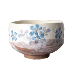 Blue Cherry Blossoms Mini Matcha Bowl