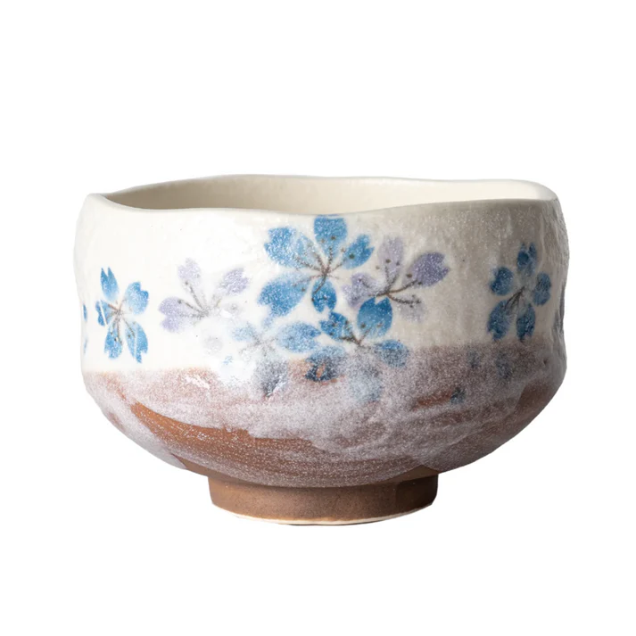 Blue Cherry Blossoms Mini Matcha Bowl