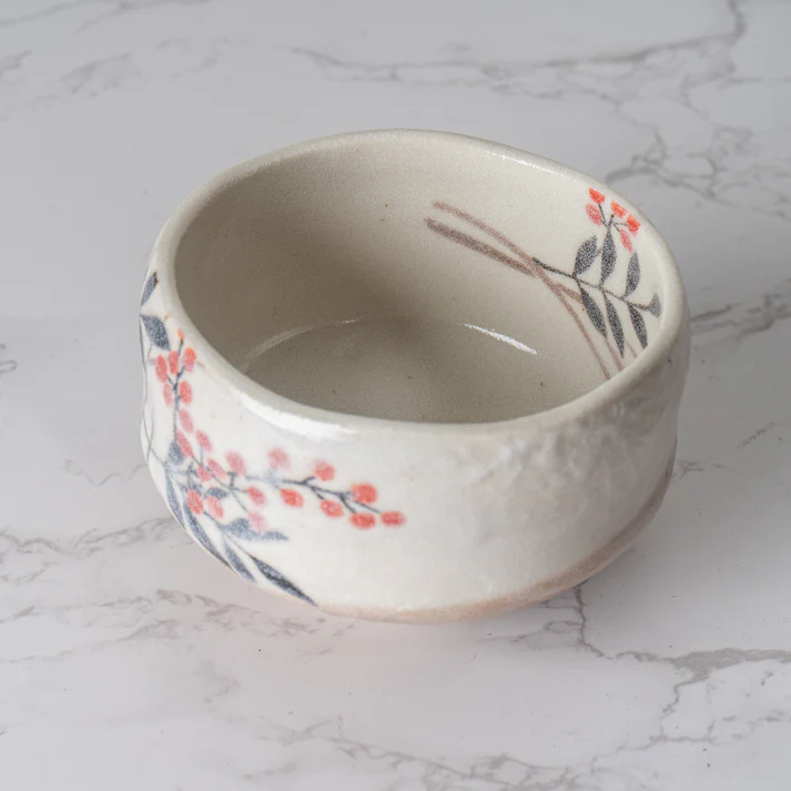 Nanten Red Berries Mini Matcha Bowl - Image 2