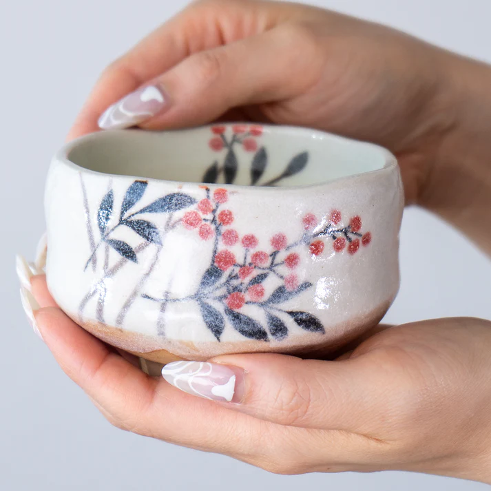 Nanten Red Berries Mini Matcha Bowl - Image 6