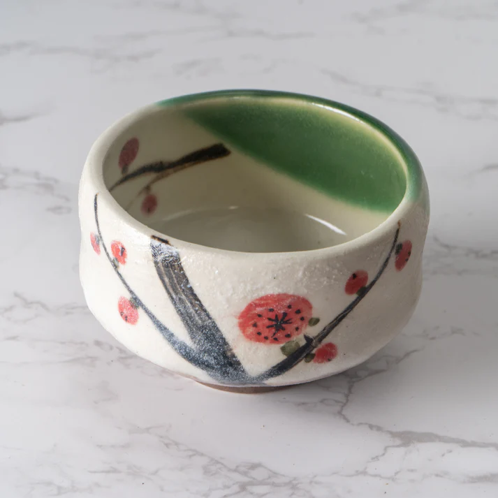 Ume Plum Blossoms Mini Matcha Bowl - Image 2