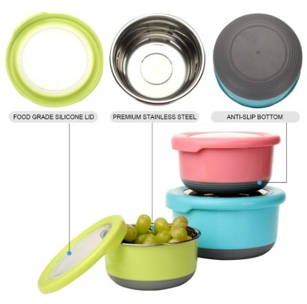 Vacuum-Sealed Round Food Container - Extra Small 진공 찬통 (원형) - 소 - Image 2