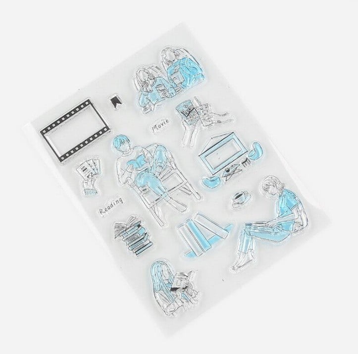 BGM Clear Stamps | Leisure & Weekend Series | クリアスタンプ:休日の過ごし方 4種 - Image 5