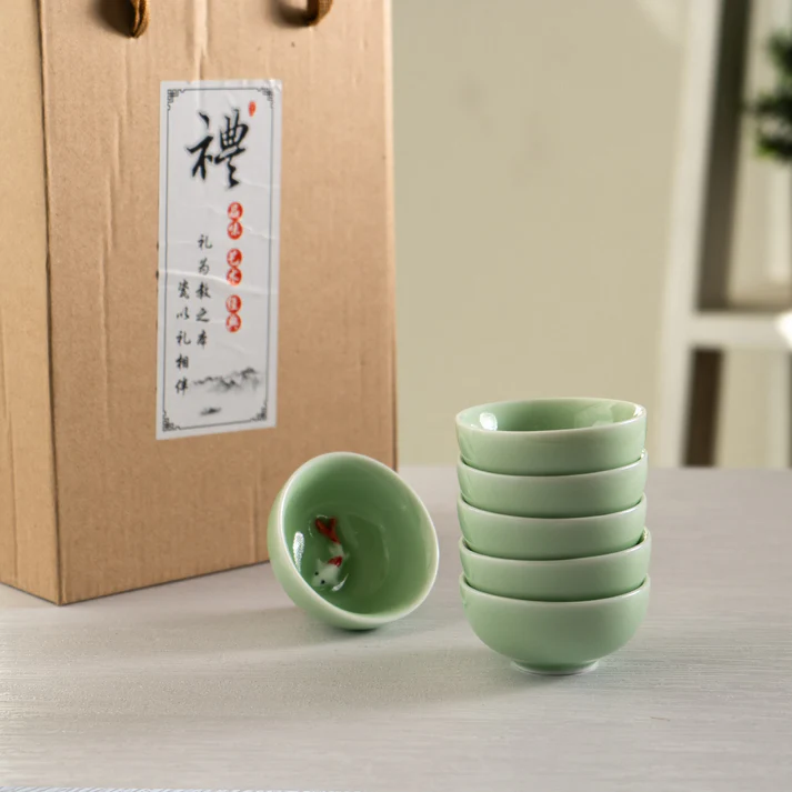 Urban Tokyo | Koi Fish Kung Fu Tea Cups | 6-Piece Set - Image 5
