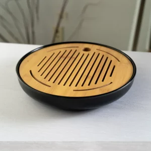 Urban Tokyo | Bamboo & Ceramic Tea Tray | Round Style