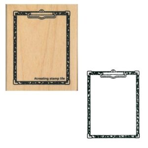 Clipboard Wooden Stamp