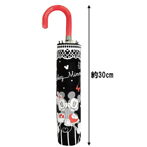 Disney Folding Umbrella | Mickey & Minnie Lace Polka Dot Design - Image 4