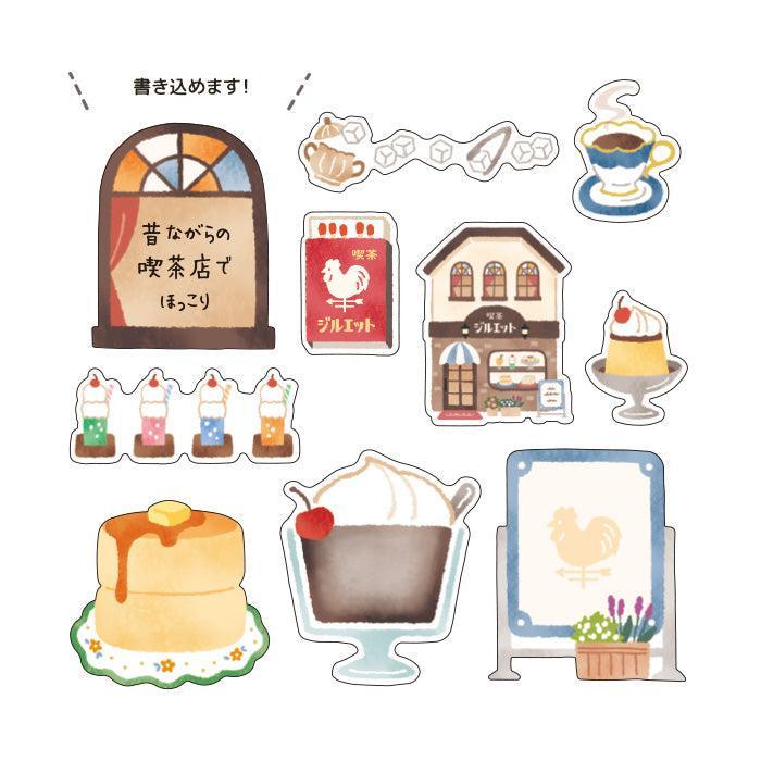 Kotorimachi Shotengai Flake Stickers | Coffee Shop Juliet Ver. - Image 3