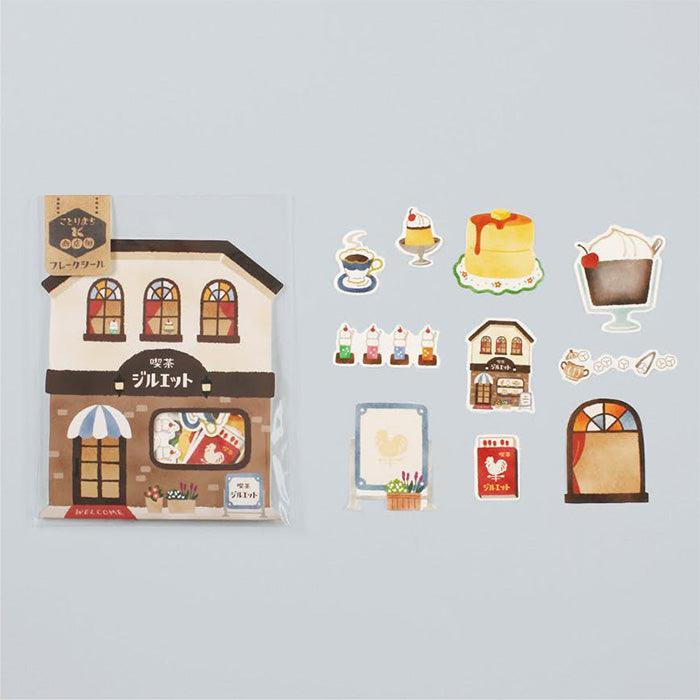 Kotorimachi Shotengai Flake Stickers | Coffee Shop Juliet Ver. - Image 4