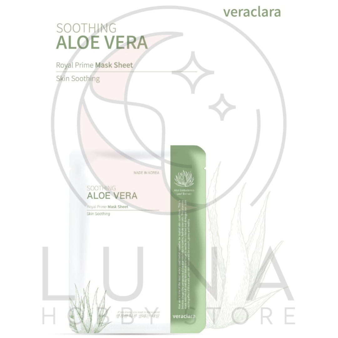 Veraclara | Real Moist Mask | Aloe Vera | 알로에 리얼 수분 마스크 (10x Pack)